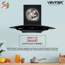 Load image into Gallery viewer, Commander BLDC 90 Super Silent Smart Autoclean Chimney (90 cm, 9 Speed Controls, BLDC Technology, 1550 m3/hr)