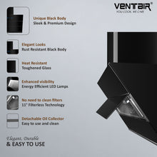 Load image into Gallery viewer, Plasma 60 Smart Auto Clean Chimney (Motion Sensor, 60cm, 1400 m3h, Filterless Technology)
