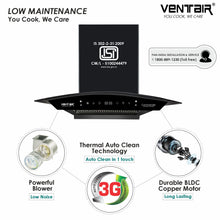Load image into Gallery viewer, Commander BLDC 75 Super Silent Smart Autoclean Chimney (75 cm, 9 Speed Controls, BLDC Technology, 1550 m3/hr)