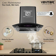 Load image into Gallery viewer, Speed 5G BLDC 60 Voice Enabled Silent Smart Autoclean Chimney (60 cm, 9 Speed Controls, BLDC Technology, 1890 m3/hr)