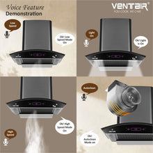 Load image into Gallery viewer, Speed 5G BLDC 60 Voice Enabled Silent Smart Autoclean Chimney (60 cm, 9 Speed Controls, BLDC Technology, 1890 m3/hr)