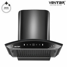 Load image into Gallery viewer, V8-60 DLX Smart Auto Clean Chimney (Motion Sensor, 60cm, 1200 m3h, 11° Baffle Filter)