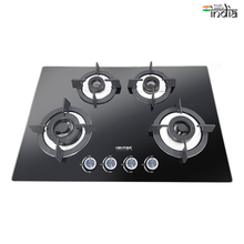 Load image into Gallery viewer, Ventair Glass Gas Hob Chef 4B (4 Burners)
