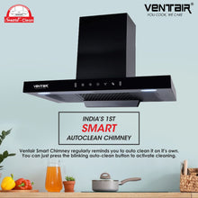 Load image into Gallery viewer, Black Gold Smart Auto Clean Chimney (Motion + Touch, 90cm, 1400 m3h, 11° Filterless Technology)