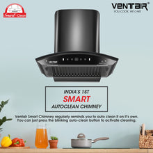 Load image into Gallery viewer, V8-60 DLX Smart Auto Clean Chimney (Motion Sensor, 60cm, 1200 m3h, 11° Baffle Filter)