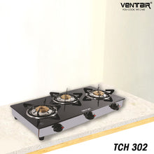 Load image into Gallery viewer, TCH 302 Glass Gas Stove (3 Burner)
