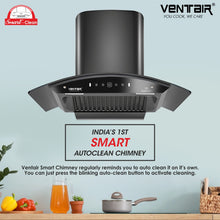 Load image into Gallery viewer, V8-90 DLX Smart Auto Clean Chimney (Motion Sensor, 90cm, 1400 m3h, 11 Degree Baffle Filter)