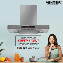 Load image into Gallery viewer, Emerald 90 BLDC Silent Autoclean Chimney (Gray, 9 Speed Controls, BLDC Technology, 1890 m3/hr)