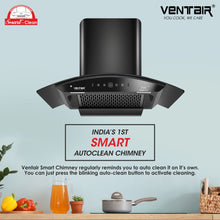 Load image into Gallery viewer, Style+ 90 Smart Auto Clean Chimney (Motion Sensor, 90cm, 1400 m3h, 11° Filterless Technology)