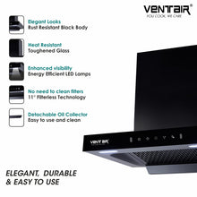 Load image into Gallery viewer, T11 60 Auto Clean Chimney (Motion Sensor, 60cm, 1250 m3h, 11° Filterless)