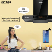 Load image into Gallery viewer, Harmony 5G Musical Voice Enabled Chimney (In-built Bluetooth and Phone, 90cm, 1600 m3h, Smart Auto Clean)