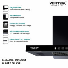 Load image into Gallery viewer, T11 90 Auto Clean Chimney (Motion Sensor, 90cm, 1250 m3h, 11° Filterless)