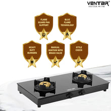 Load image into Gallery viewer, Aura 202 Glass Gas Stove (2 Burners)