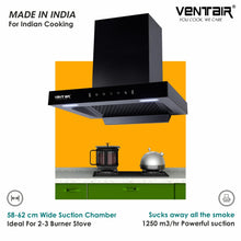 Load image into Gallery viewer, T11 60 Auto Clean Chimney (Motion Sensor, 60cm, 1250 m3h, 11° Filterless)