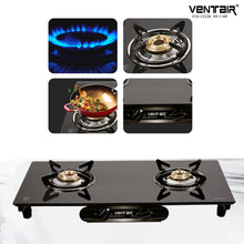 Load image into Gallery viewer, Unik 2B Frameless Glass Gas Stove (2 Burner)