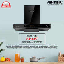 Load image into Gallery viewer, Harmony 5G Musical Voice Enabled Chimney (In-built Bluetooth and Phone, 90cm, 1600 m3h, Smart Auto Clean)