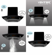 Load image into Gallery viewer, Bharat 5G Music 60 - Voice Enabled Smart Auto Clean Chimney (In-built Bluetooth, 60cm, 1500 m3h, 11° Baffle Filter)