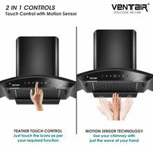 Load image into Gallery viewer, Style+ 90 Smart Auto Clean Chimney (Motion Sensor, 90cm, 1400 m3h, 11° Filterless Technology)