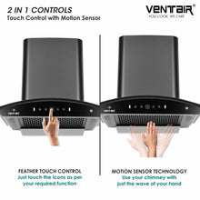 Load image into Gallery viewer, Style+ 60 Smart Auto Clean Chimney (Motion Sensor, 60cm,1400 m3h, 11° Filterless Technology)