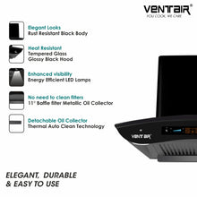 Load image into Gallery viewer, Bharat 5G Music 60 - Voice Enabled Smart Auto Clean Chimney (In-built Bluetooth, 60cm, 1500 m3h, 11° Baffle Filter)