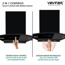 Load image into Gallery viewer, Super 60 Auto Clean Chimney (Motion Sensor, 60cm, 1250 m3h, 11° Filterless)