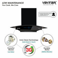 Load image into Gallery viewer, Super 60 Auto Clean Chimney (Motion Sensor, 60cm, 1250 m3h, 11° Filterless)