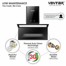 Load image into Gallery viewer, Seven Eleven Voice Enabled Chimney (Smart Auto Clean , 90cm,1600 m3h, Filterless)