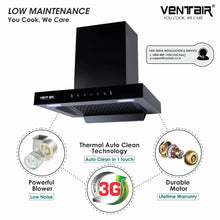 Load image into Gallery viewer, T11 60 Auto Clean Chimney (Motion Sensor, 60cm, 1250 m3h, 11° Filterless)