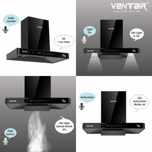 Load image into Gallery viewer, Harmony 5G Musical Voice Enabled Chimney (In-built Bluetooth and Phone, 90cm, 1600 m3h, Smart Auto Clean)