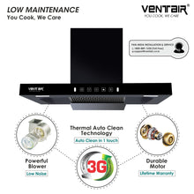 Load image into Gallery viewer, T11 90 Auto Clean Chimney (Motion Sensor, 90cm, 1250 m3h, 11° Filterless)