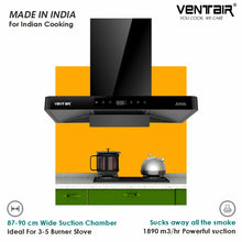Load image into Gallery viewer, Emerald BK 90 BLDC Silent Smartclean Chimney (9 Speed Controls, BLDC Technology, 1890 m3/hr)