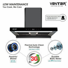 Load image into Gallery viewer, Platinum BLDC Silent Smart Autoclean Chimney (9 Speed Controls, BLDC Technology, 1890 m3/hr)