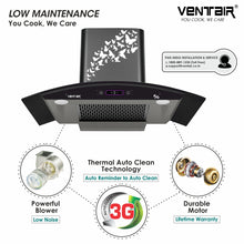 Load image into Gallery viewer, Velocity 5G 90 DLX Voice Enabled Chimney (Smart Auto Clean, 1500 m3h, 11° Filterless)