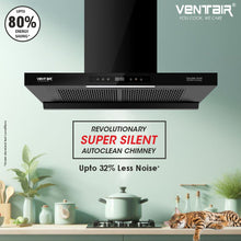 Load image into Gallery viewer, Double Gold BLDC Super Silent Smart Autoclean Chimney (90 cm, 9 Speed Controls, BLDC Technology, 1890 m3/hr)