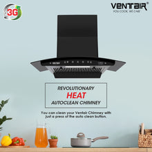 Load image into Gallery viewer, Vanilla 75 Auto Clean Chimney (Motion Sensor, 75cm, 1350 m3h, Filterless Technology)