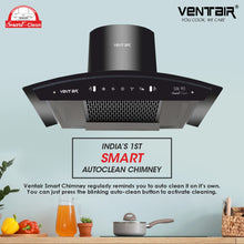 Load image into Gallery viewer, Silk 90 Smart Auto Clean Chimney (Motion Sensor, 90cm, 1500 m3h, 11° Filterless)
