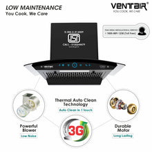 Load image into Gallery viewer, Cherry 60 Auto Clean Chimney (Motion Sensor, 60cm, 1400 m3h, Filterless Technology)