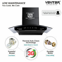 Load image into Gallery viewer, Vanilla 60 Auto Clean Chimney (Motion Sensor, 60cm, 1350 m3h, Filterless Technology)