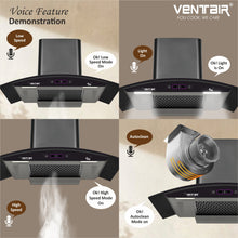 Load image into Gallery viewer, Speed 5G BLDC 90 Voice Enabled Silent Smart Autoclean Chimney (90 cm, 9 Speed Controls, BLDC Technology, 1890 m3/hr)