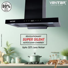 Load image into Gallery viewer, Peace BLDC Silent Smart Autoclean Chimney (9 Speed Controls, BLDC Technology, 1650 m3/hr)