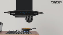 Load and play video in Gallery viewer, Auto Queen Auto Clean Chimney (Motion Sensor, 60cm, 1200 m3h, 11° Filterless)