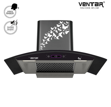 Velocity 5G BLDC Voice Enabled Silent Smart Autoclean Chimney (90 cm, 9 Speed Controls, BLDC Technology, 1890 m3/hr)