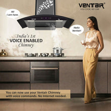 Load image into Gallery viewer, Velocity 5G BLDC Voice Enabled Silent Smart Autoclean Chimney (90 cm, 9 Speed Controls, BLDC Technology, 1890 m3/hr)
