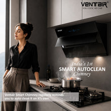 Load image into Gallery viewer, Plasma 60 Smart Auto Clean Chimney (Motion Sensor, 60cm, 1400 m3h, Filterless Technology)
