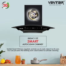 Load image into Gallery viewer, Commander BLDC 75 Super Silent Smart Autoclean Chimney (75 cm, 9 Speed Controls, BLDC Technology, 1550 m3/hr)
