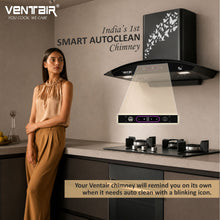 Load image into Gallery viewer, Velocity 5G BLDC Voice Enabled Silent Smart Autoclean Chimney (90 cm, 9 Speed Controls, BLDC Technology, 1890 m3/hr)
