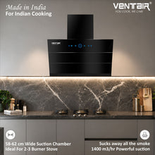 Load image into Gallery viewer, Plasma 60 Smart Auto Clean Chimney (Motion Sensor, 60cm, 1400 m3h, Filterless Technology)
