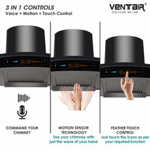 Load image into Gallery viewer, Bharat 5G Music 90 - Voice Enabled Smart Auto Clean Chimney (In-built Bluetooth, 90cm, 1600 m3h, 11° Baffle Filter)
