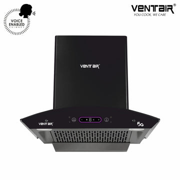 Speed 5G 60 DLX Voice Enabled Chimney (Motion Sensor, 60cm, 1500 m3h, Smart Auto Clean)