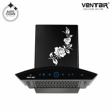 Load image into Gallery viewer, Pluto Dlx 60 Auto Clean Chimney (Motion Sensor, 60 cm, 1200 m3h, 11° Filterless Technology)
